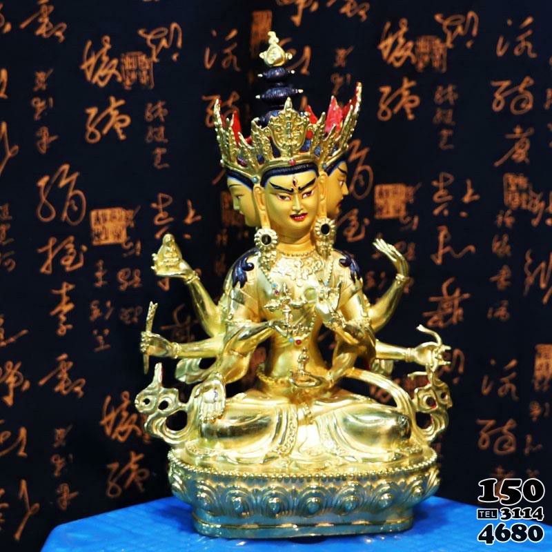 藏传佛教 铜铸佛像图片