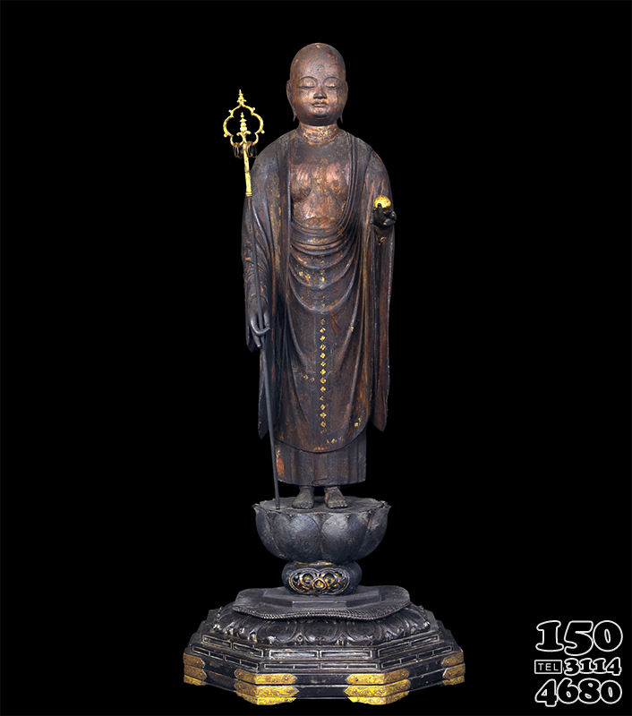大型10米铜雕地藏菩萨图片