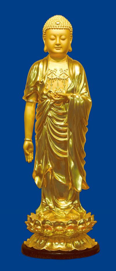 鎏金铜双佛像