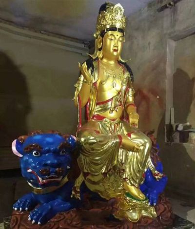 藏传文殊石雕