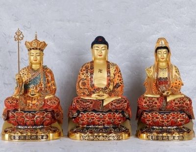 佛教西方三圣雕塑