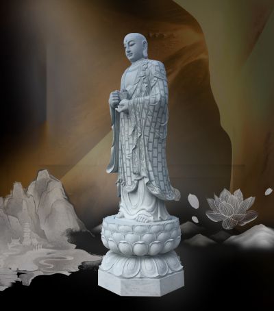 地藏菩萨原石雕刻