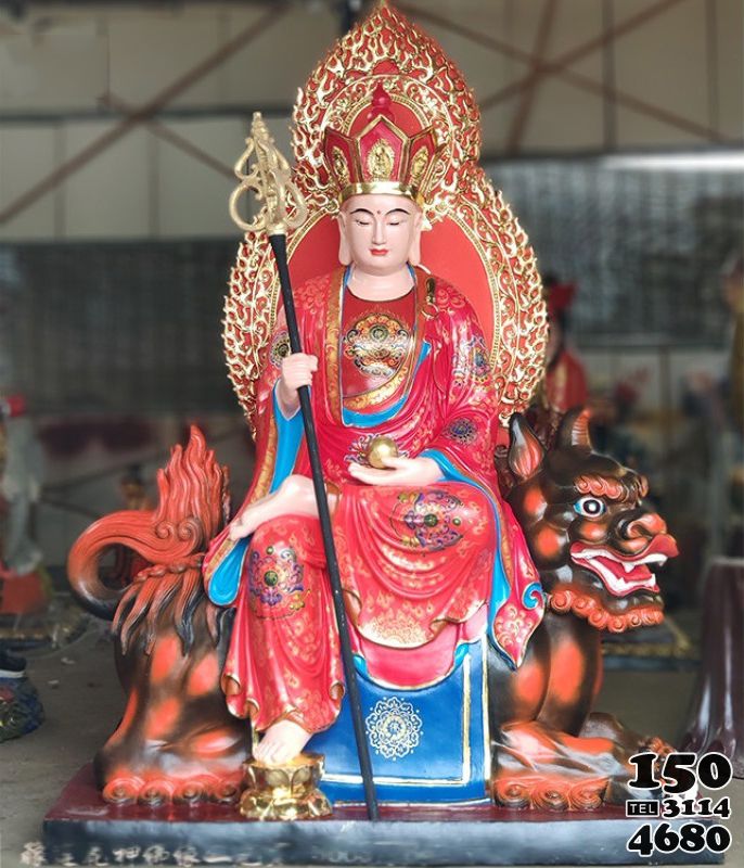护子地藏菩萨铜雕像图片