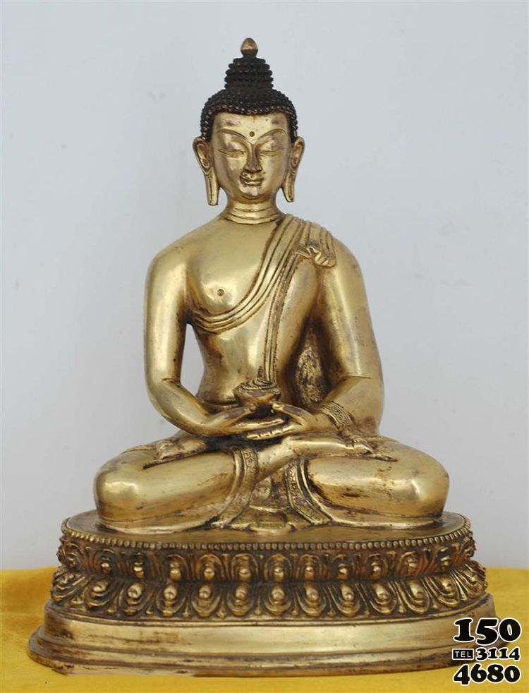 佛教金像 坐观佛像图片