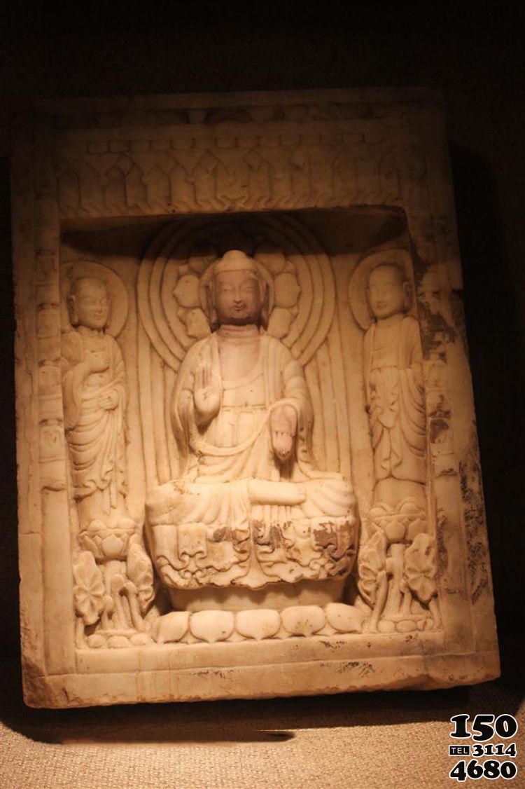 中国传统元素北周佛像造像碑图片
