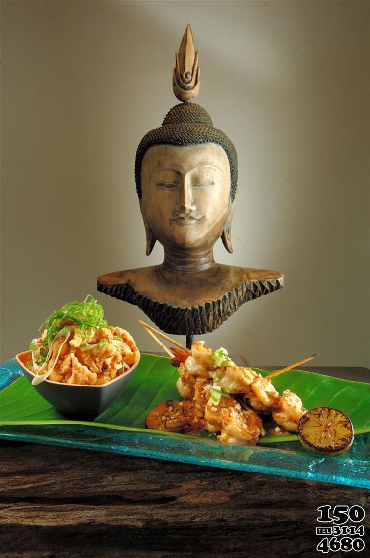 佛像雕塑 印度美味食品图片