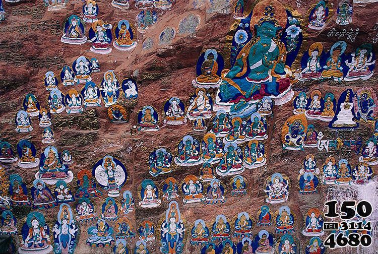 西藏人文风光-精美的佛像壁画图片