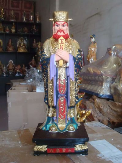 阎摩罗王树脂雕塑