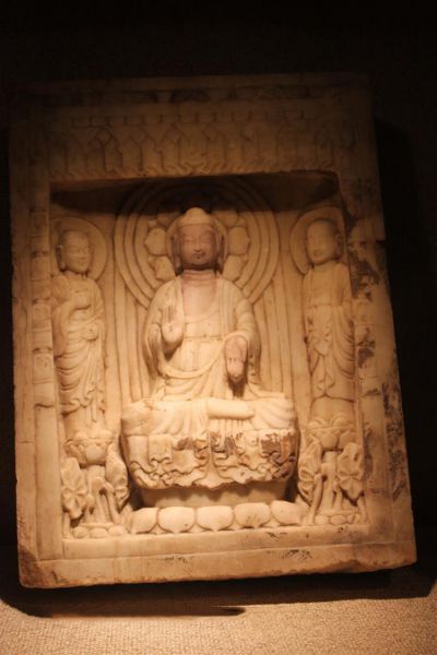 中国传统元素北周佛像造像碑